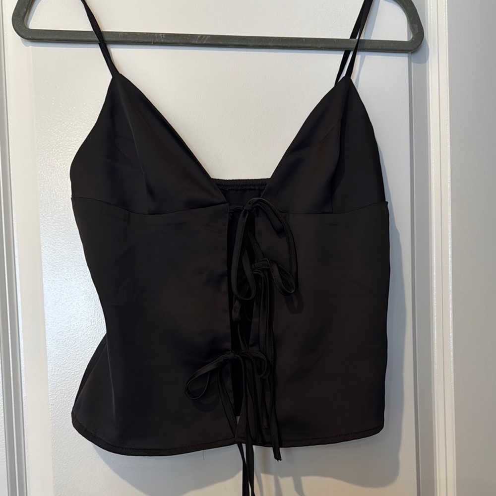 Elegant Black Spaghetti Strap Top